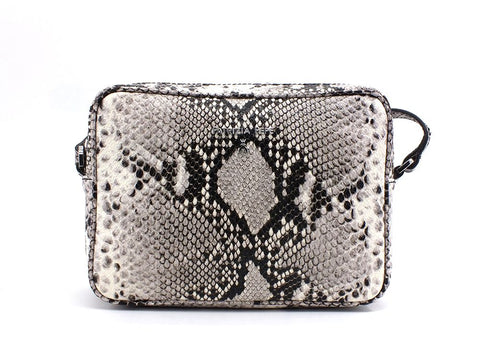 PATRIZIA PEPE Borsa Tracolla Pitonata Grey 2V8985-A7Z9