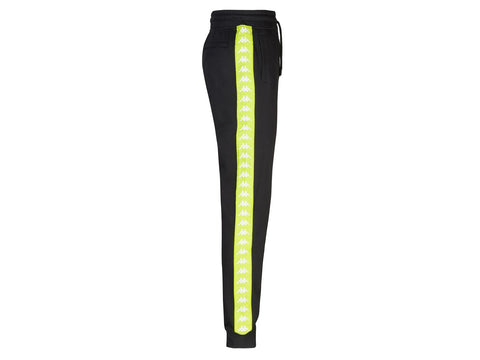 KAPPA 222 Banda Alanz Pantalone Black Lime White 304KPN0