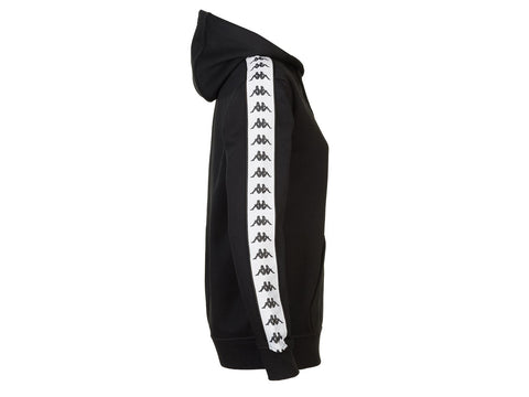 KAPPA 222 Banda Budy Felpa Black White 304VHN0