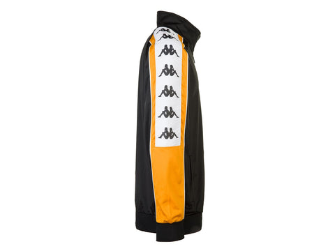 KAPPA 222 Banda 10 Ahran Felpa Black Ochre White 3031QC0