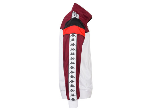 KAPPA 222 Banda Merez Slim Felpa White Red Orange 303LP60