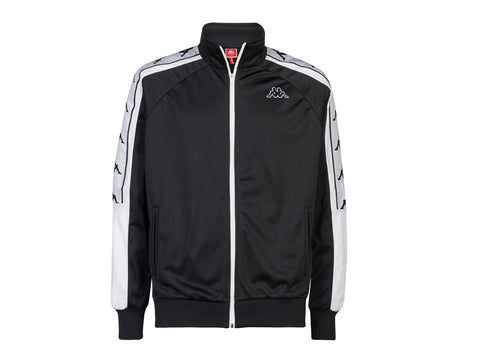 KAPPA 222 Banda 10 Ahran Felpa Black White 3031QC0