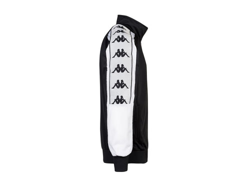 KAPPA 222 Banda 10 Ahran Felpa Black White 3031QC0