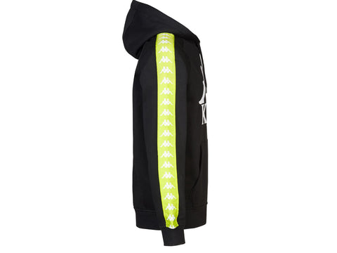 KAPPA 222 Banda Hurtado Felpa Black Lime White 303WH20