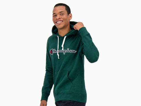 CHAMPION Felpa Logo Dark Green 214718