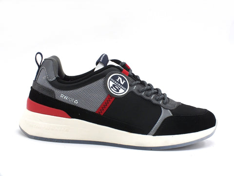 NORTH SAILS Sneaker Running Black Red RW-01 A VALL 055