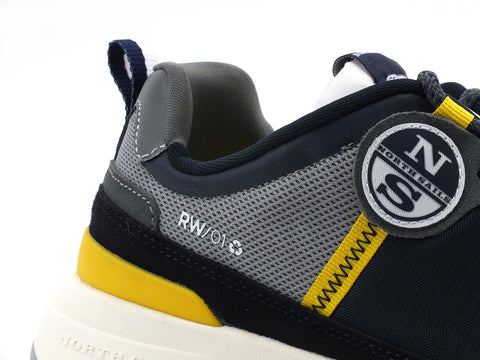 NORTH SAILS Sneaker Running Navy Yellow RW-01 A VALL 054