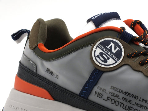 NORTH SAILS Sneaker Running Military Green Orange RW-01 SHADE 034