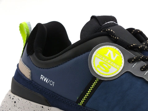 NORTH SAILS Sneaker Running Blue Yellow Fluo Black RW-01SKIPPER033
