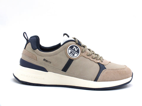 NORTH SAILS Sneaker Running Baige Khaki RW-01 BASE 027