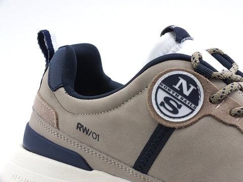 NORTH SAILS Sneaker Running Baige Khaki RW-01 BASE 027