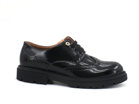 ALVIERO MARTINI 1A CLASSE Derby Stringata Black Geo N0802-0444