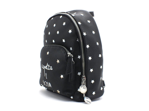 LE PANDORINE Vicky Backpack Sclera Star Zaino Stelle Black AI20DAC02592-04