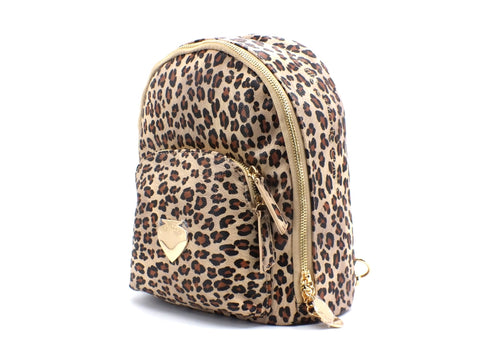 LE PANDORINE Vicky Backpack Emozioni Star Zaino Leopard Beige AI20DAC02592-05