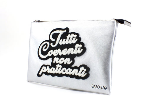 LE PANDORINE Sabo Pochette Coerenti Pochette Borsa Silver AI20DAR02607-07