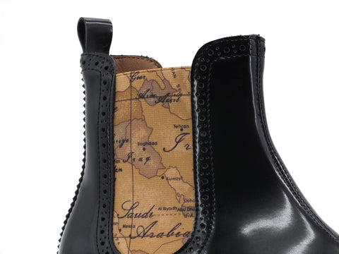 ALVIERO MARTINI 1A CLASSE Stivaletto Polacco Vernice Black Geo N0804-0154