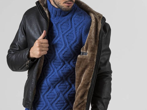 MARKUP Giubbino Ecopelle Nero MK69431