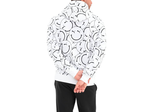 PUMA Club AOP Hoodie Tr Felpa Uomo Smile White 530048 02