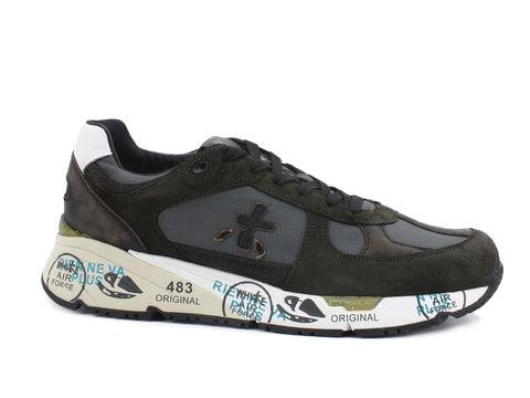 PREMIATA Mase Sneaker Grey Multi Green MASE-4005