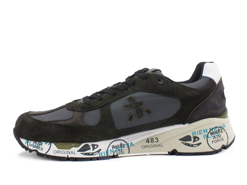 PREMIATA Mase Sneaker Grey Multi Green MASE-4005