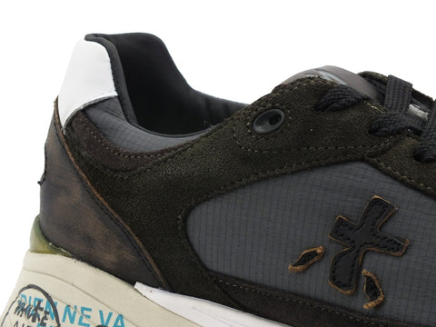 PREMIATA Mase Sneaker Grey Multi Green MASE-4005
