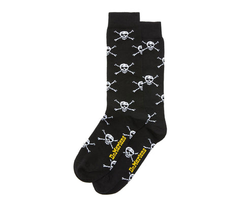 DR. MARTENS Punknik Skull Sock Calzini Teschi Black AC850001