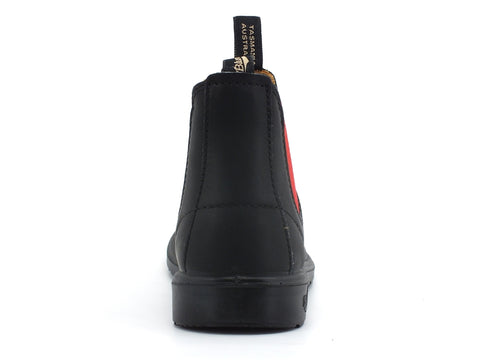 BLUNDSTONE Stivaletto Polacco Elastico Bambino Black Red 581