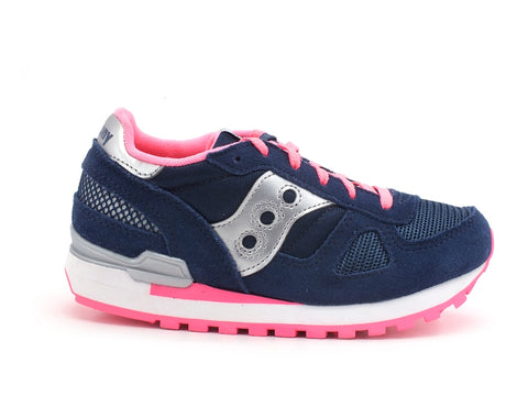 SAUCONY Shadow Original Kids Sneaker Bambina Navy Pink SK163867
