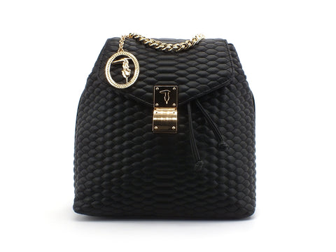 TRUSSARDI Parigi Backpack MD Zaino Black 75B00990
