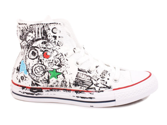 CONVERSE C.T. All Star Canvas LTD Hi White Red Black