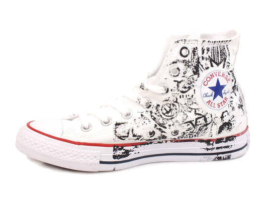 CONVERSE C.T. All Star Canvas LTD Hi White Red Black