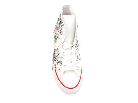 CONVERSE C.T. All Star Canvas LTD Hi White Red Black