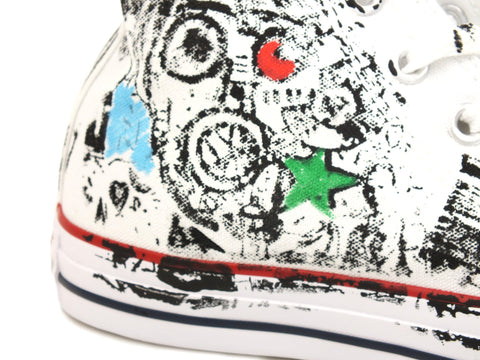 CONVERSE C.T. All Star Canvas LTD Hi White Red Black