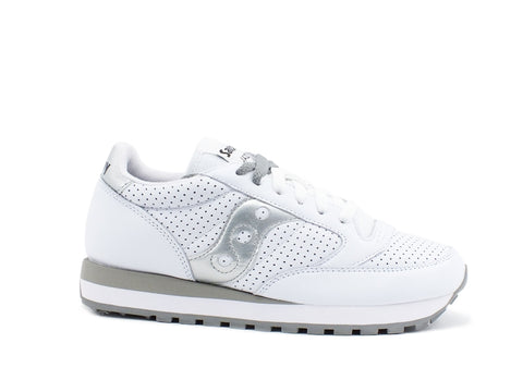 SAUCONY Jazz Original Leather Sneaker Pelle White Silver S60243-3