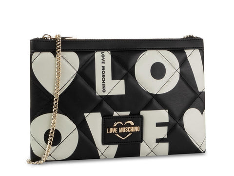 LOVE MOSCHINO Borsa Pochette Graffiti Nero JC4297PP08KJ100A
