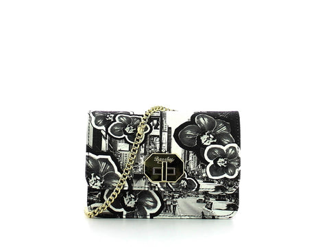BAGGHY Belt Bag B61 New York Borsa Tracolla Nero Bianco B18IB61UNYKW