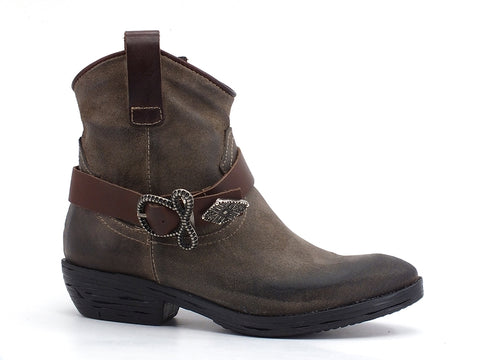 DIVINE FOLLIE Texano Fibbia Gioiello Taupe TEX01