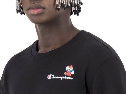 CHAMPION Nintendo Super Mario Bros Felpa Girocollo Black 216869