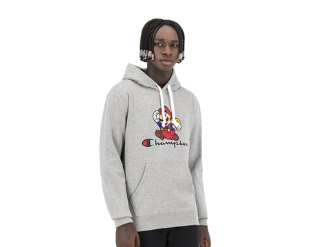 CHAMPION Nintendo Super Mario Bros Felpa Hoody Grey 216868