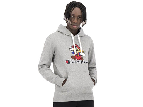 CHAMPION Nintendo Super Mario Bros Felpa Hoody Grey 216868