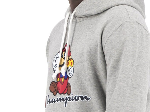 CHAMPION Nintendo Super Mario Bros Felpa Hoody Grey 216868