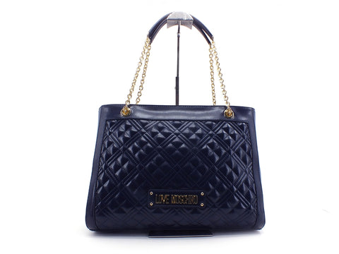 LOVE MOSCHINO Borsa Quilted Shopper Trapuntato Navy JC4010PP1BLA0751