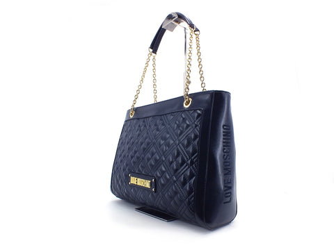 LOVE MOSCHINO Borsa Quilted Shopper Trapuntato Navy JC4010PP1BLA0751