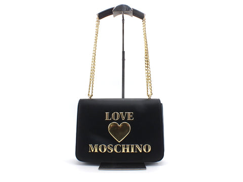 LOVE MOSCHINO Borsa Manici Catena Logo Oro Nero JC4035PP1BLE000