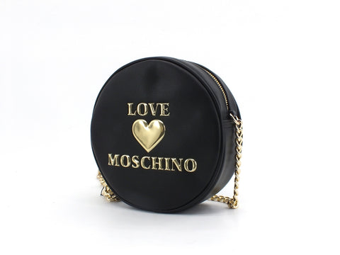 LOVE MOPSCHINO Pochette Tonda Tracolla Logo Oro Nero JC4036PP1BLE0000