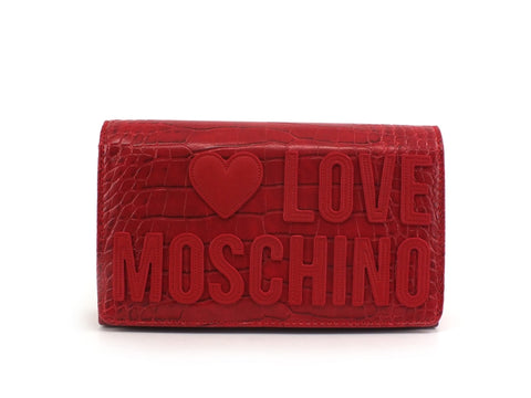 LOVE MOSCHINO Pochette Catena Rosso JC4063PP1BLH150A