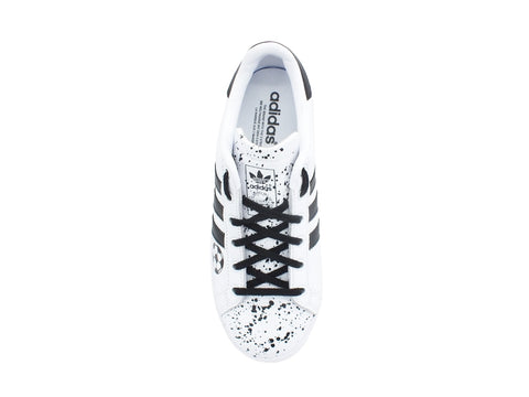 CUSTOM / ADIDAS Coast Star Sneaker Custom Football White Black EE8900