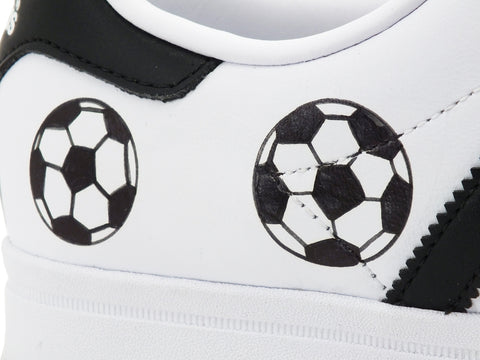 CUSTOM / ADIDAS Coast Star Sneaker Custom Football White Black EE8900