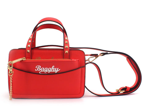 BAGGHY Borsa Manici Busta Rosso GGN312-043