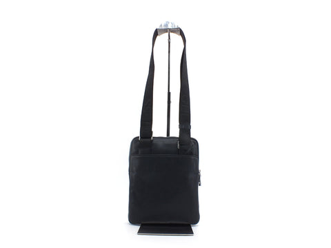 GUESS Tracolla Pelle Zip Uomo Blu HMSCALPO424